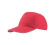 Casquette en coton léger avec visière contrastée en couleur 160 g/m² couleur rouge