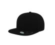 Casquette partiellement en laine avec visière plate 400 g/m² couleur noir