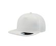 Casquette partiellement en laine avec visière plate 400 g/m² couleur blanc