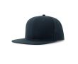 Casquette en sergé de polyester recyclé avec visière plate 300 g/m² couleur bleu marine
