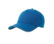 Casquette polyester avec visière et fermeture réfléchissantes 200 g/m² couleur bleu roi