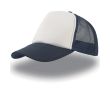Casquette en polyester avec visière incurvée et rembourrée 80 g/m² couleur bleu marine