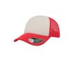 Casquette en polyester avec visière incurvée et rembourrée 80 g/m² couleur rouge