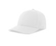 Casquette en coton recyclé et bio avec visière avec détails couleur blanc