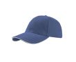 Casquette en coton taille unique avec fermeture à boucle 250 g/m2 couleur bleu roi