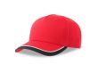 Casquette de baseball pour enfants en coton bio 260 g/m2 couleur rouge