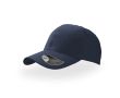 Casquette de baseball en sergé de coton avec fermeture velcro couleur bleu marine