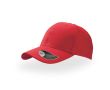 Casquette de baseball en sergé de coton avec fermeture velcro couleur rouge
