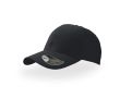Casquette de baseball en sergé de coton avec fermeture velcro couleur noir