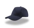 Casquette pour enfants en coton à 5 panneaux avec fermeture velcro couleur bleu marine