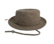 Casquette en coton recyclé et bio avec cordon 260 g/m2 couleur vert olive