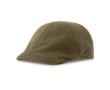 Béret de style rétro en coton recyclé et bio 260 g/m2 couleur vert olive