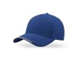 Casquette en polyester recyclé à 6 panneaux avec visière bordée couleur bleu roi