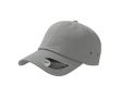 Casquette de baseball en sergé de coton avec œillets 250 g/m2 couleur gris clair