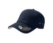 Casquette de baseball en sergé de coton avec œillets 250 g/m2 couleur bleu marine