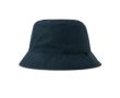 Chapeau bob réversible en polyester recyclé et imperméable 85 g/m2 couleur bleu marine