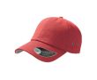 Casquette de baseball en sergé de coton avec œillets 250 g/m2 couleur rouge