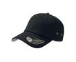 Casquette de baseball en sergé de coton avec œillets 250 g/m2 couleur noir