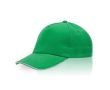 Casquette en sergé de coton avec fermeture réglable en métal 160 g/m2 couleur vert
