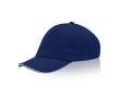 Casquette enfant en coton avec détail coloré sur la visière 255 g/m2 couleur bleu marine