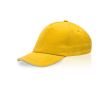 Casquette enfant en coton avec détail coloré sur la visière 255 g/m2 couleur jaune