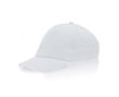 Casquette enfant en coton avec détail coloré sur la visière 255 g/m2 couleur blanc