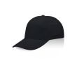Casquette en coton avec fermeture à boucle métallique 255 g/m2 couleur noir