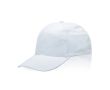 Casquette en coton avec fermeture à boucle métallique 255 g/m2 couleur blanc