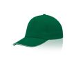 Casquette en coton peigné avec détail coloré sur la visière 255 g/m2 couleur vert foncé