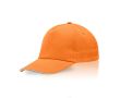 Casquette en coton peigné avec détail coloré sur la visière 255 g/m2 couleur orange
