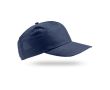 Casquette en polyester recyclé avec visière incurvée 125 g/m2 couleur bleu marine