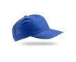Casquette en polyester recyclé avec visière incurvée 125 g/m2 couleur bleu roi