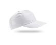 Casquette en polyester recyclé avec visière incurvée 125 g/m2 couleur blanc