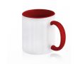Tasse en céramique bicolore, plusieurs options, 325 ml couleur rouge