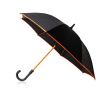 Parapluie automatique en fibre et pongé avec bord coloré Ø103 couleur orange