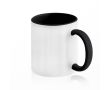 Tasse en céramique bicolore, plusieurs options, 325 ml couleur noir