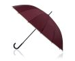Parapluie automatique avec poignée en bois et 16 panneaux Ø120 couleur bordeaux