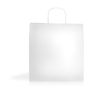 Sac pour achats divers en papier kraft 100 g/m2 couleur blanc