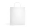 Sac classique en kraft de grande taille avec poignées 110 g/m² couleur blanc