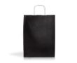 Sac en papier kraft en plusieurs couleurs avec poignées 90 g/m² couleur noir