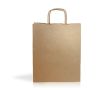 Sac classique en papier kraft avec poignées courtes 90 g/m² couleur naturel