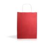 Sac en papier kraft en plusieurs couleurs et poignées courtes 90 g/m² couleur rouge