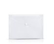 Porte-documents avec fermeture à bouton pour feuilles A4 couleur transparent