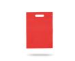 Petit sac en non-tissé coloré avec poignées creuses 80 g/m² couleur rouge