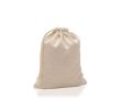 Sac en coton avec fermeture par cordon et longue sangle 110 g/m² couleur beige