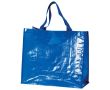 Sac de courses en nylon brillant et résistant 120 g/m² couleur bleu roi