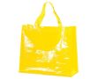 Sac de courses en nylon brillant et résistant 120 g/m² couleur jaune