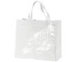 Sac de courses en nylon brillant et résistant 120 g/m² couleur blanc