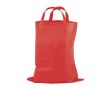 Sac pliable en non-tissé avec fermeture par velcro 80 g/m² couleur rouge