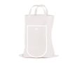 Sac pliable en non-tissé avec fermeture par velcro 80 g/m² couleur blanc